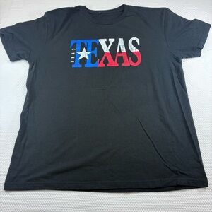 Black Texas Graphic Tee - Classic State Flag Design